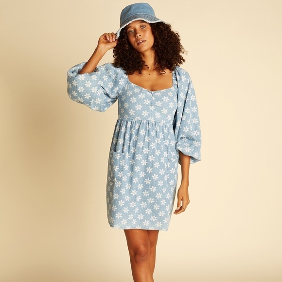 🔆BILLABONG🔆 Wrangler Just A Dream Babydoll Dress - Picture 4 of 17